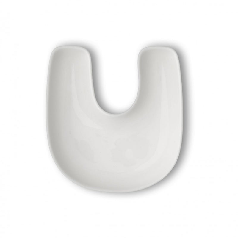 Ciotolina Lettera "U", in porcellana