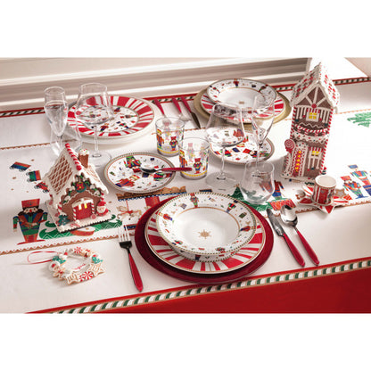 Decorazione casetta con luci led “Depandance Ginger Bread”, 16cm Brandani