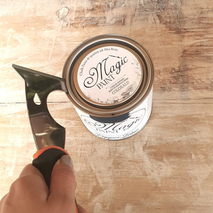 Spatola/Raschietto multiuso in acciaio con manico morbido