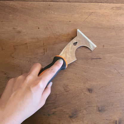 Spatola/Raschietto multiuso in acciaio con manico morbido