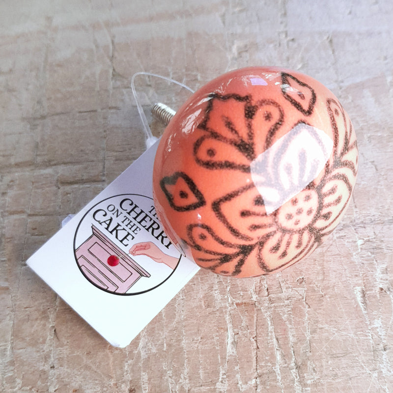 Pomello in ceramica “Boccio Arancio"