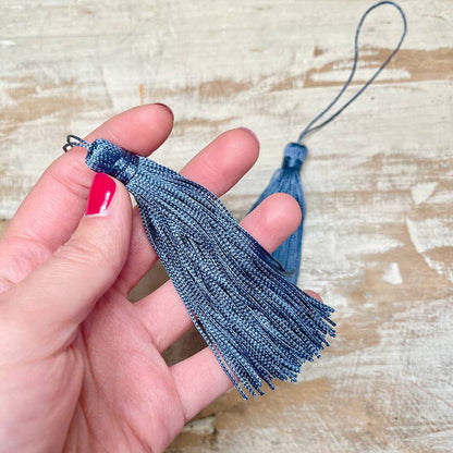 Nappa Piccola "Caresse Blu" Passamaneria Italiana - 10cm