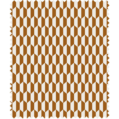 TESSUTO "Tile Jacquard Dark Ginger & Cream" - The Contemporary - Cole & Son