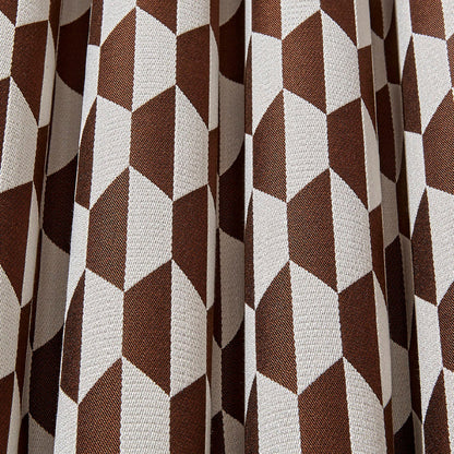TESSUTO "Tile Jacquard Dark Ginger & Cream" - The Contemporary - Cole & Son