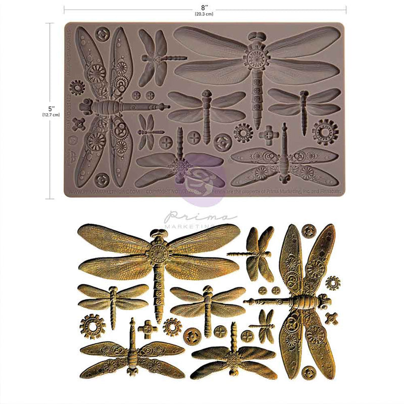 Redesign Decor Moulds "Machine Dragonflies" 12,7 x 20,3 cm