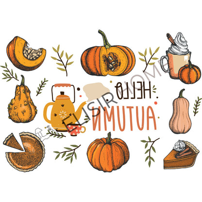 Imagen Transferible “AUTUNNO, PUMPKIN PIE” 28×40 cm