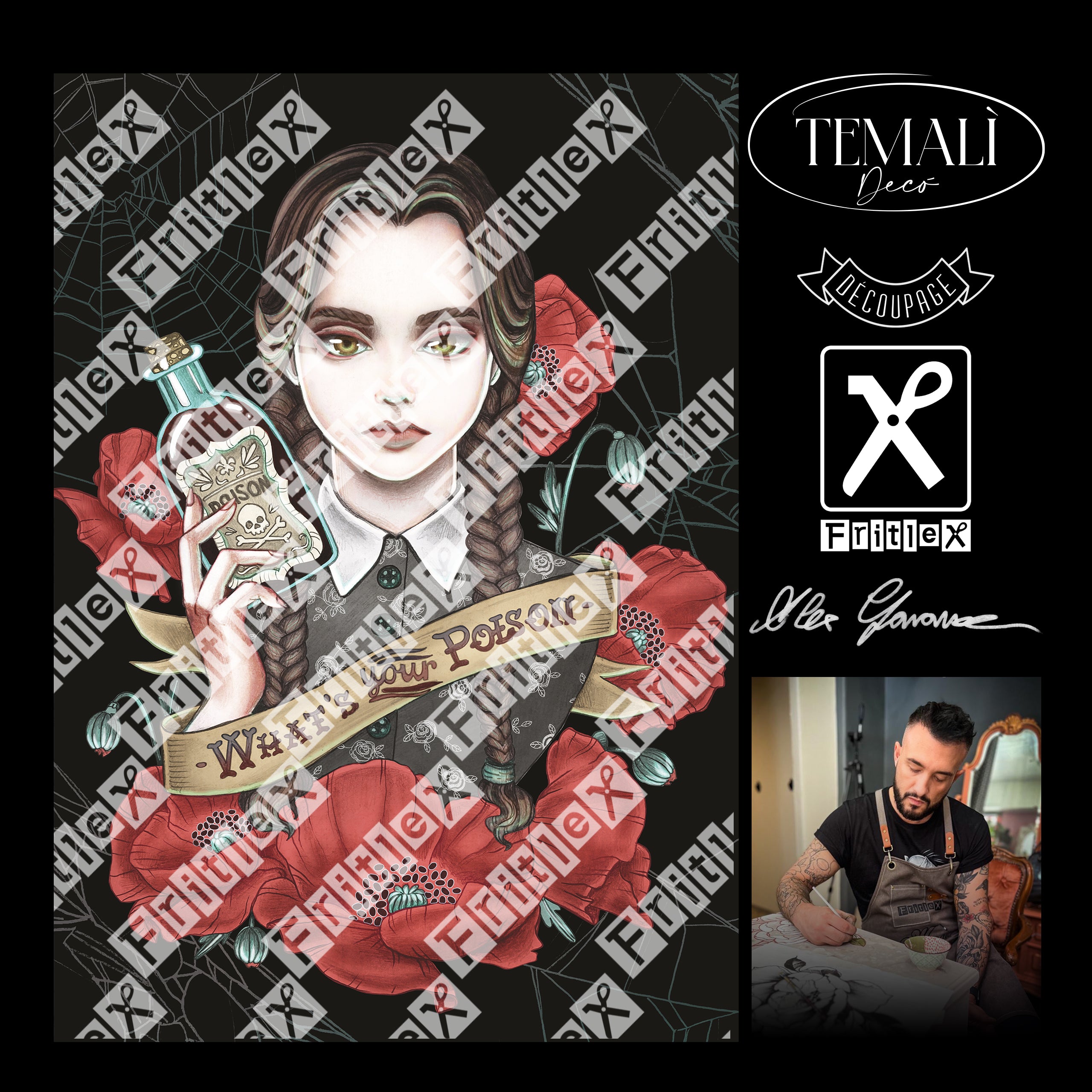 Dècoupage Collezione Alex - Addams