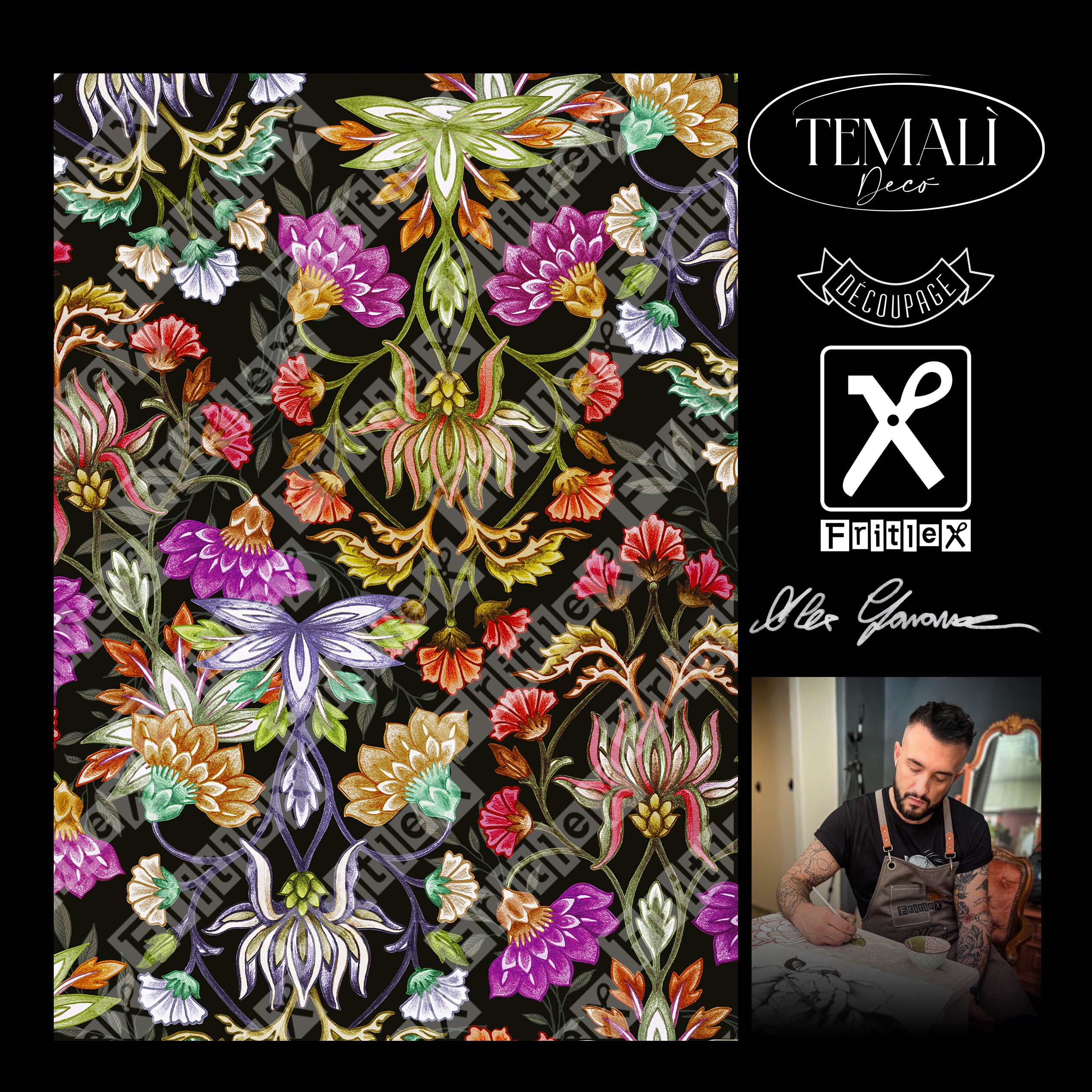 Dècoupage Collezione Alex - Frida (dettagli)