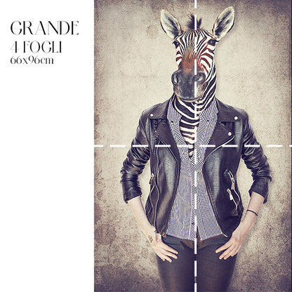 Dècoupage Fauna Pop - Zebra Rock