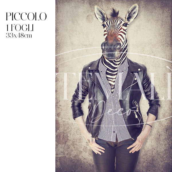 Dècoupage Fauna Pop - Zebra Rock