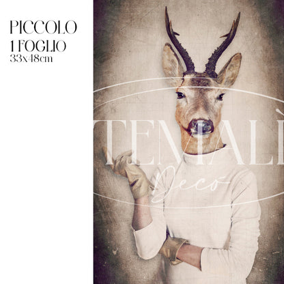 Dècoupage Fauna Pop - Capriolo Chic