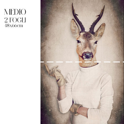 Dècoupage Fauna Pop - Capriolo Chic