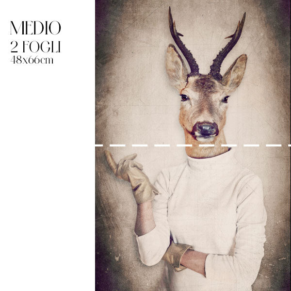 Dècoupage Fauna Pop - Capriolo Chic