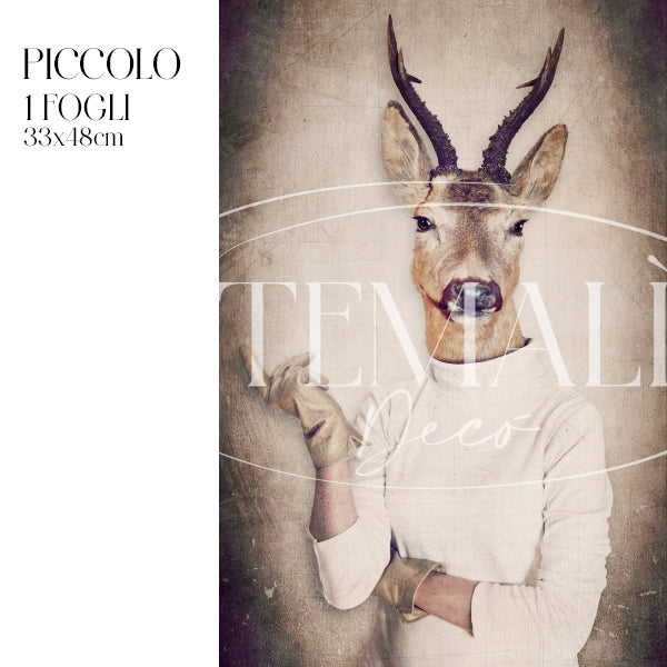 Dècoupage Fauna Pop - Capriolo Chic