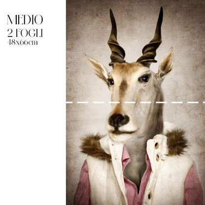 Dècoupage Fauna Pop - Antilope Gentile