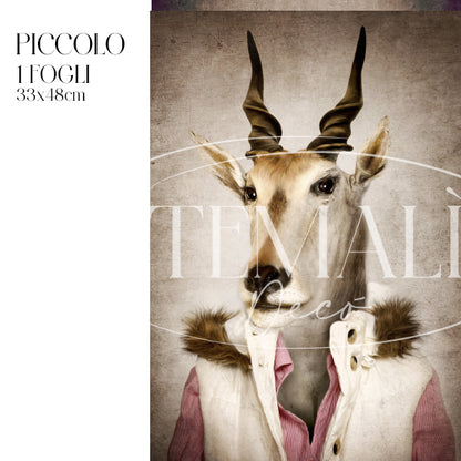 Dècoupage Fauna Pop - Antilope Gentile