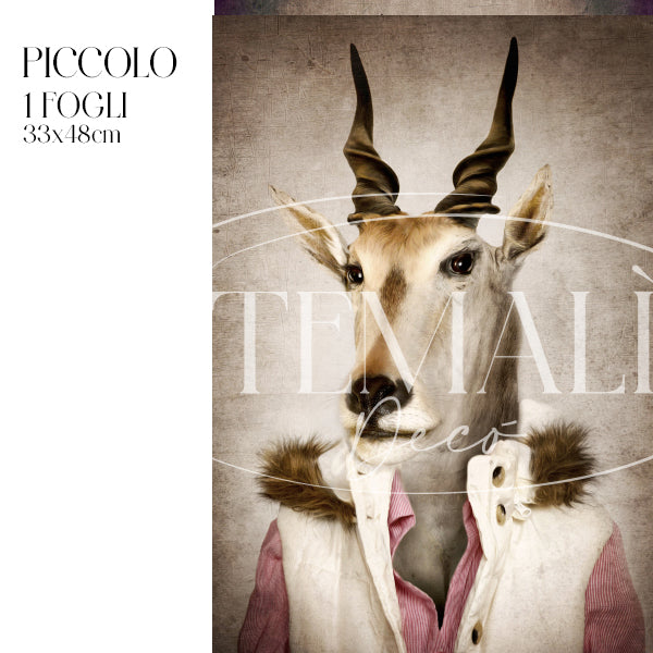 Dècoupage Fauna Pop - Antilope Gentile