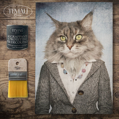 Dècoupage Fauna Pop - Gatto Raffinato