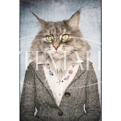 Dècoupage Fauna Pop - Gatto Raffinato