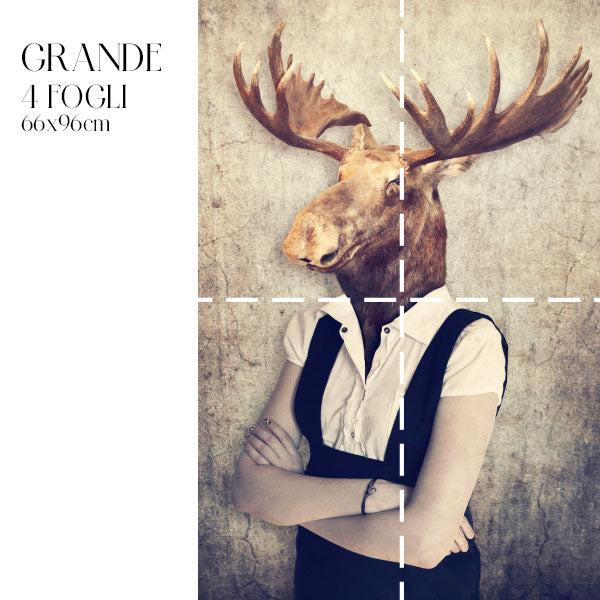 Dècoupage Fauna Pop - Alce Glam