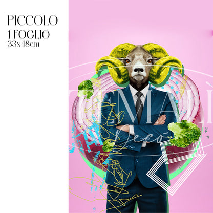 Découpage Fauna Pop - Pink Aries