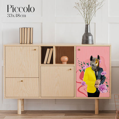 Dècoupage Fauna Pop - Pink Rhino