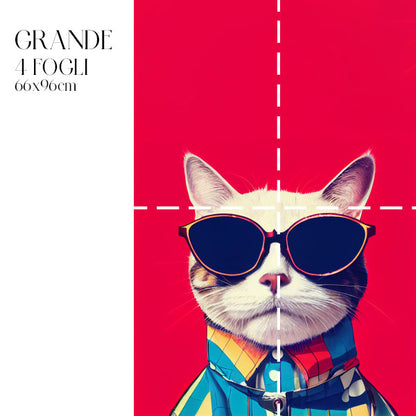 Dècoupage Fauna Pop - Red Cat