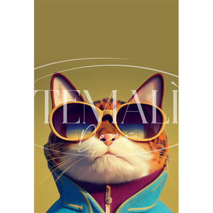 Dècoupage Fauna Pop - Gold Cat