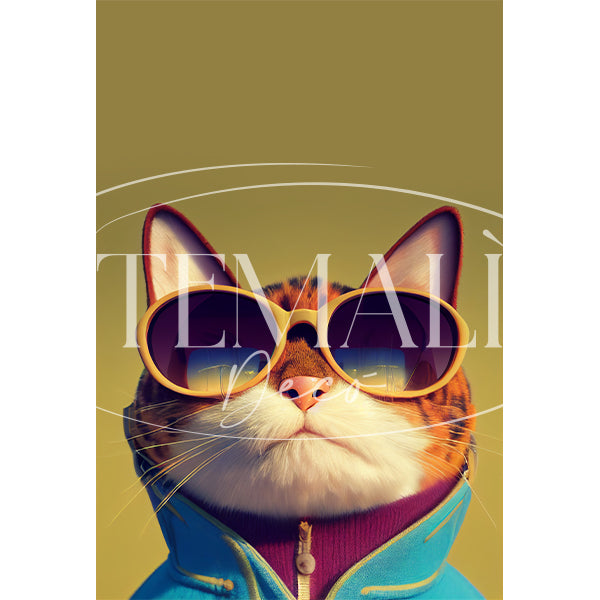 Dècoupage Fauna Pop - Gold Cat