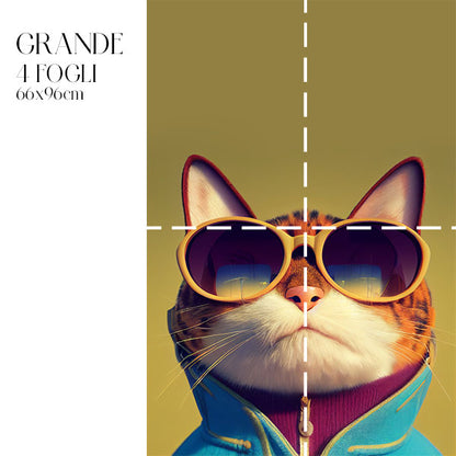 Dècoupage Fauna Pop - Gold Cat