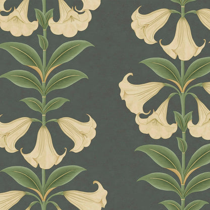 Carta da Parati “Angel’s Trumpet bejge e verde oliva” Seville | COLE & SON