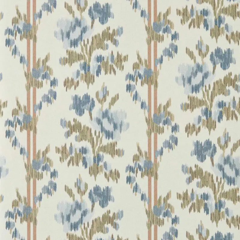 Carta da parati "Apothecary Rose Blu" - Highgrove - SANDERSON