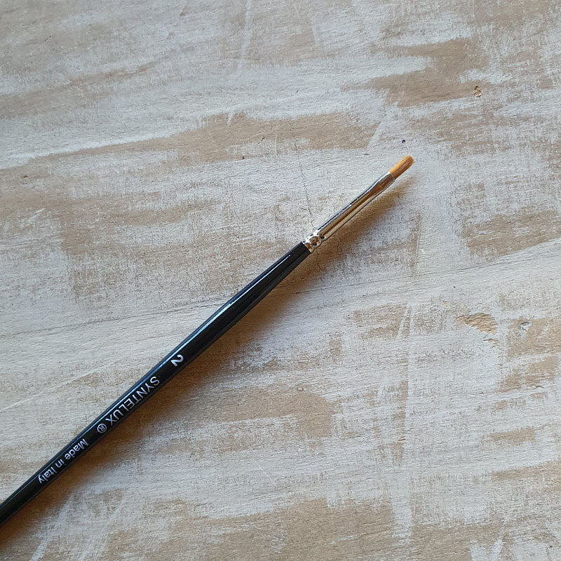 Pennellino da decorazione a Punta Piatta