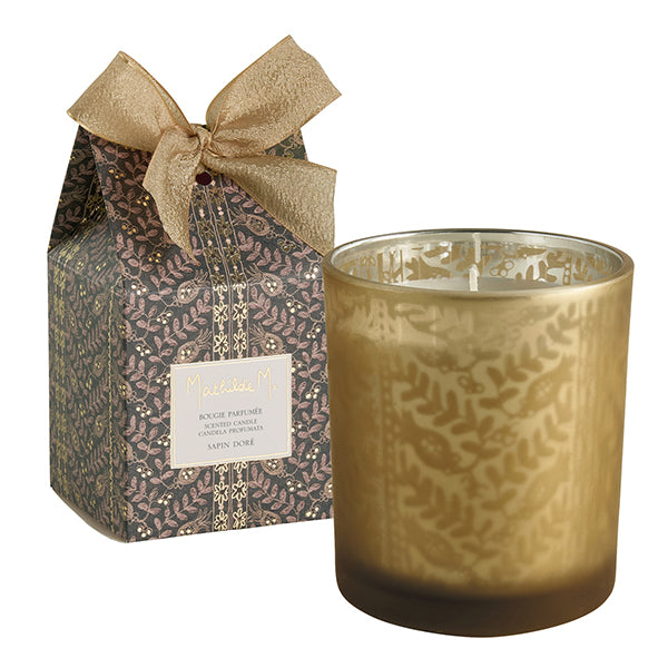 Candela profumata - Fétés Enchantées - "Sapin Doré" - Mathilde M. - 160 gr