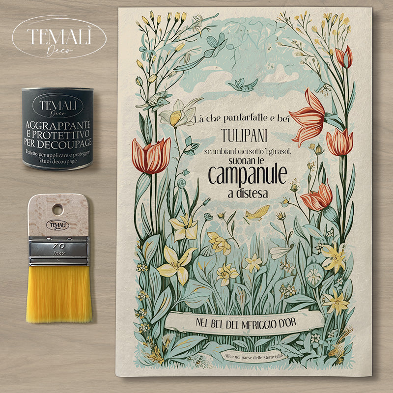 Dècoupage Botanical Vintage - Distesa di Campanule