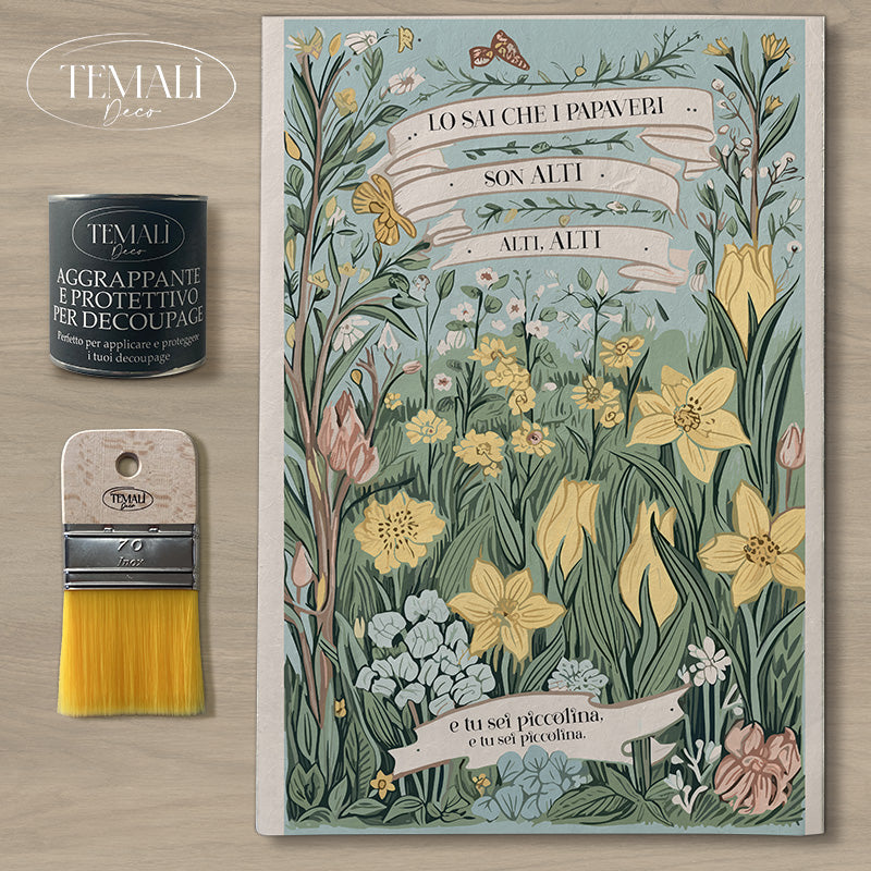 Dècoupage Botanical Vintage - Papaveri