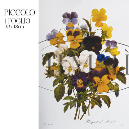 Dècoupage Botanical Vintage - Bouquet di Violette