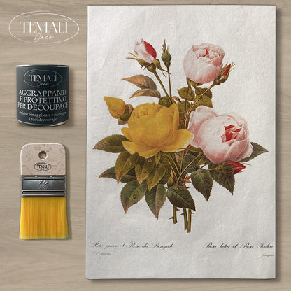 Dècoupage Botanical Vintage - Bouquet di Rose