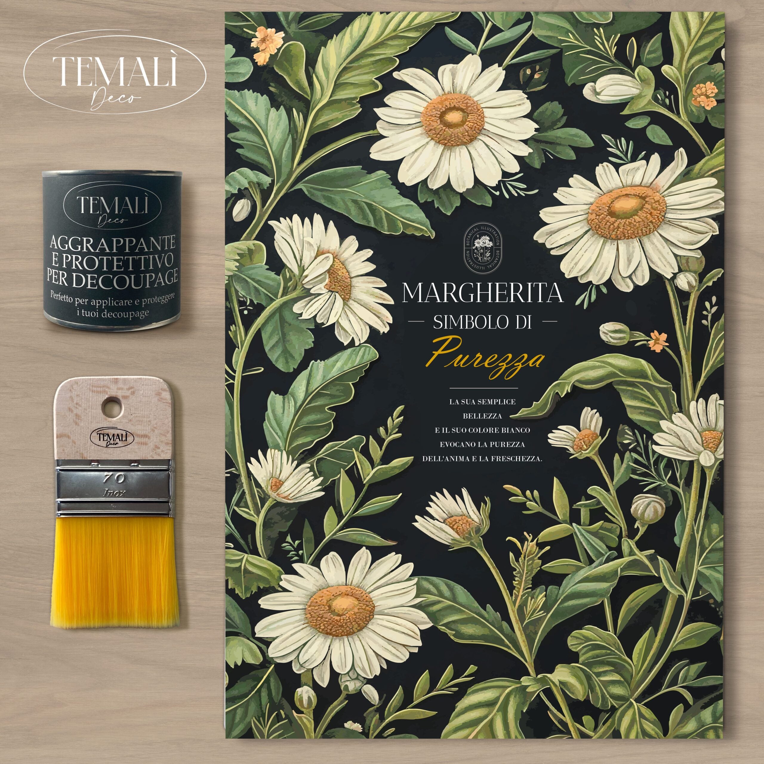 Dècoupage Botanical Vintage - Distesa Di Margherite