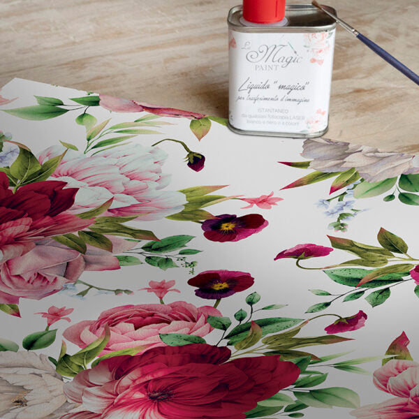 Stampa Trasferibile "FLORA & FAUNA, BOUQUET" 28x40 cm