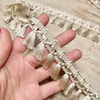 Bordo "Nappine Gardenia" Passamaneria Italiana - 3,5 cm