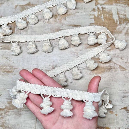 Bordo "Nappine Naturale" Passamaneria Italiana - 4,5 cm