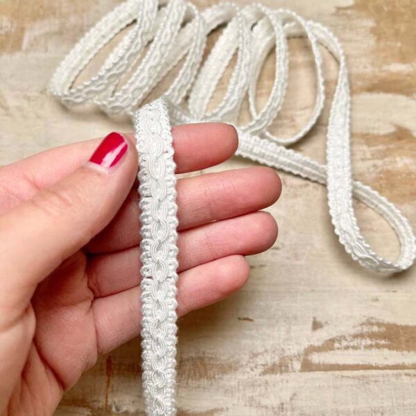 Bordo "Armonie Panna" Passamaneria Italiana - 1 cm