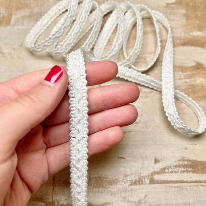 Bordo "Armonie Bianco" Passamaneria Italiana - 1 cm