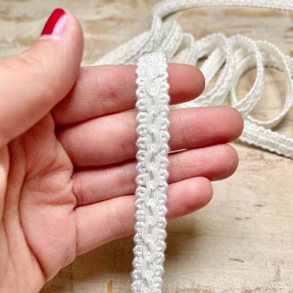 Bordo "Armonie Bianco" Passamaneria Italiana - 1 cm