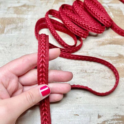 Bordo "Delicato Bordeaux" Passamaneria Italiana - 1,2 cm