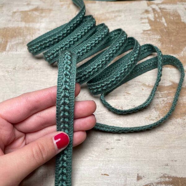 Bordo "Delicato Verdone" Passamaneria Italiana - 1,2 cm