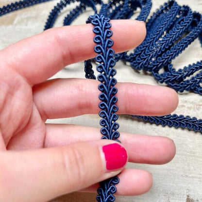 Bordo "Ricciolo Ravenna" Passamaneria Italiana - 0,9 cm