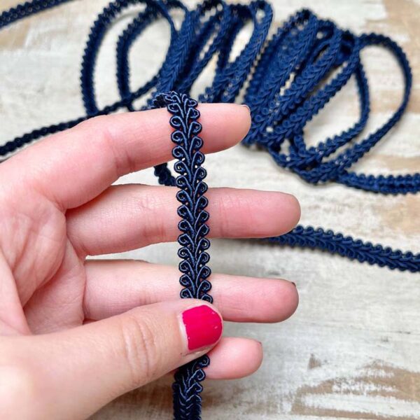 Bordo "Ricciolo Ravenna" Passamaneria Italiana - 0,9 cm