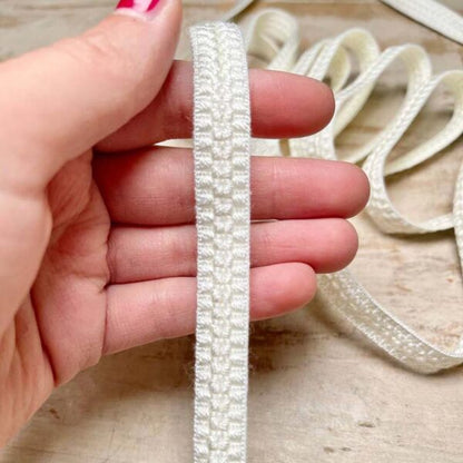 Bordo "Sinfonia Bianco" Passamaneria Italiana - 1,2 cm